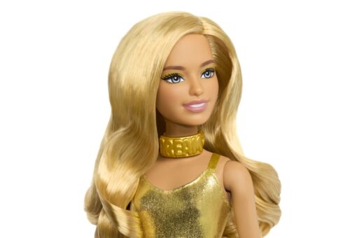 Mattel Barbie Modelka - zlatý overal - Image 6