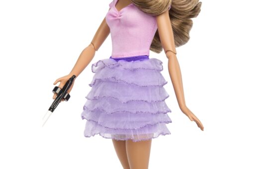 Mattel Barbie Modelka - fialová sukně s volánky - Image 3