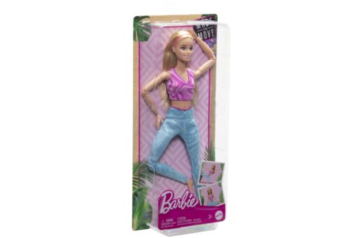 Mattel Barbie v pohybu - Blondýnka s modrých legínách - Image 2