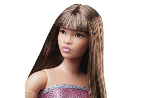 Mattel Barbie Looks brunetka v růžových mini šatech - Image 4