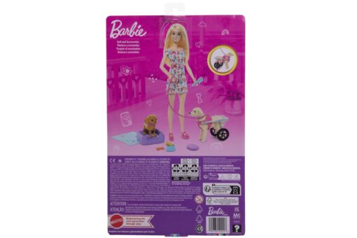 Mattel Barbie Panenka a pejsek s invalidním vozíčkem - Image 2